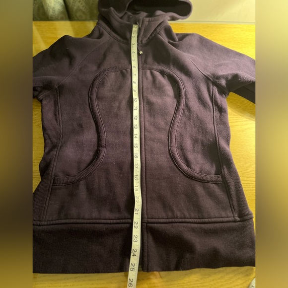 Lululemon Scuba Hoodie Fleece Interior Deep Purple Sz 8 - Picture 11 of 12